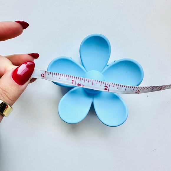 4 NEW FREE PEOPLE Blue Pink Yellow Orange Daisy Flower Claw Clip Hair Retro Updo main image 7